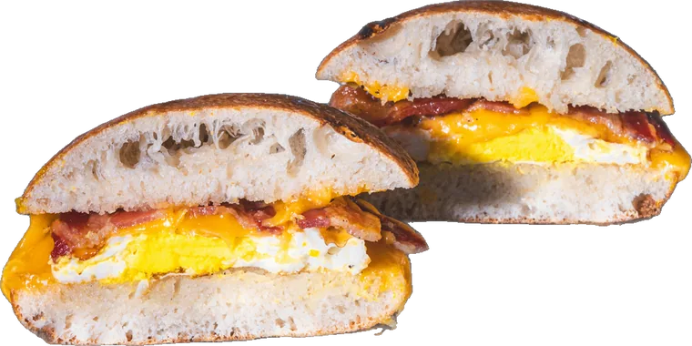 bacon, egg & cheese at LILGUY Pizza, Venice